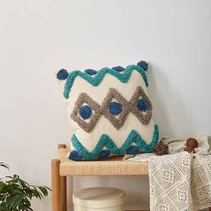 Tufted Tassel Pillow Cover - Nordic Retro Style Cushion Cover