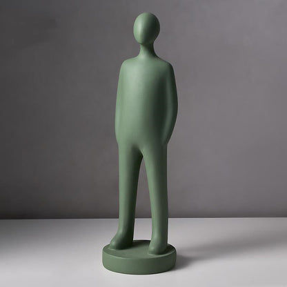 Nordic Abstract Character Sculpture - Minimalist Art Resin Figurine Decor