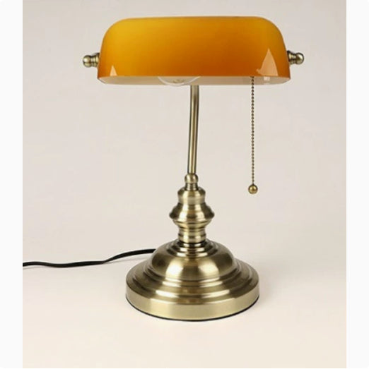 Retro Metal Desk Lamp - Vintage Style Study Table Light