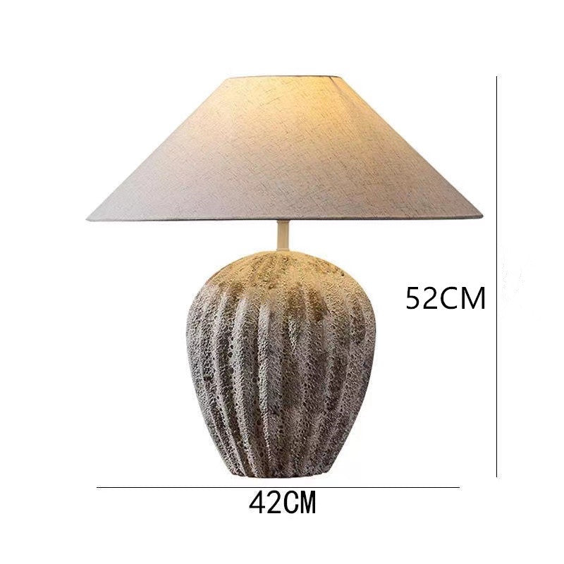 Large Ceramic Table Lamp - Modern Chinese Retro Style Decorative Light