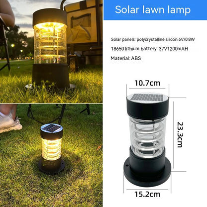Solar LED Lawn Lamp - Waterproof Outdoor Garden Path Light