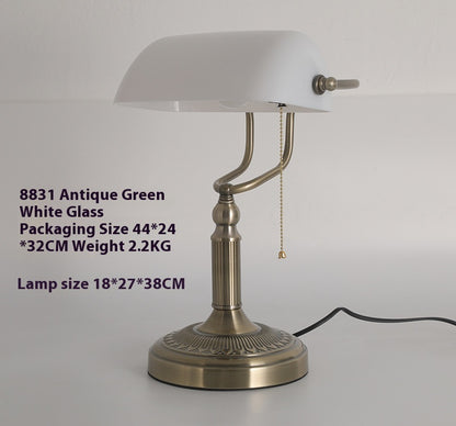 Retro Metal Desk Lamp - Vintage Style Study Table Light