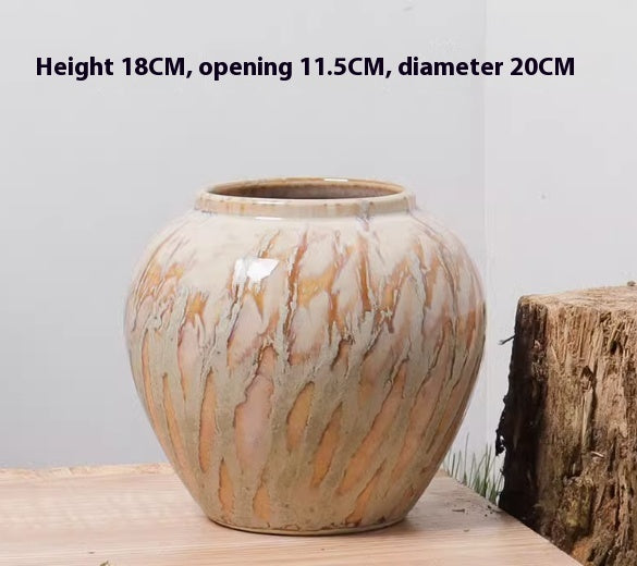 Flower Arrangement Hallway Cream Style Ceramic Flowerpot