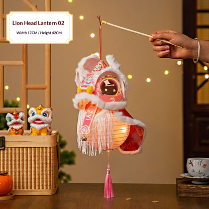 New Year National Trend Lion Dance Lantern DIY Craft Kit For Handmade Projects