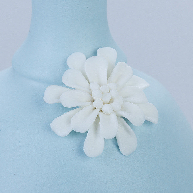 Handmade Ceramic Vase - European Style Glazed Porcelain Flower Vase
