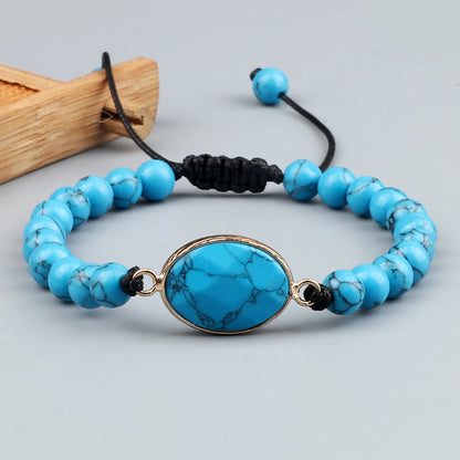 Handmade Stone Pendant Affordable Luxury Style Tiger Eye Cat Eye Bracelet