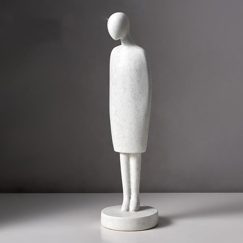 Nordic Abstract Character Sculpture - Minimalist Art Resin Figurine Decor