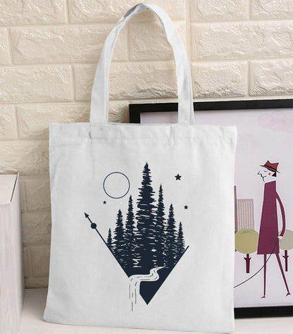 Van Gogh Canvas Tote Bag - Retro Art Print Shopping Handbag