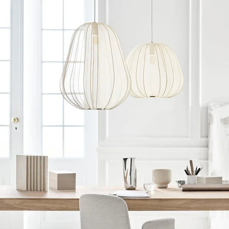 Japanese Style Personality Simple Dining Room Bedroom Net Pumpkin Lamp