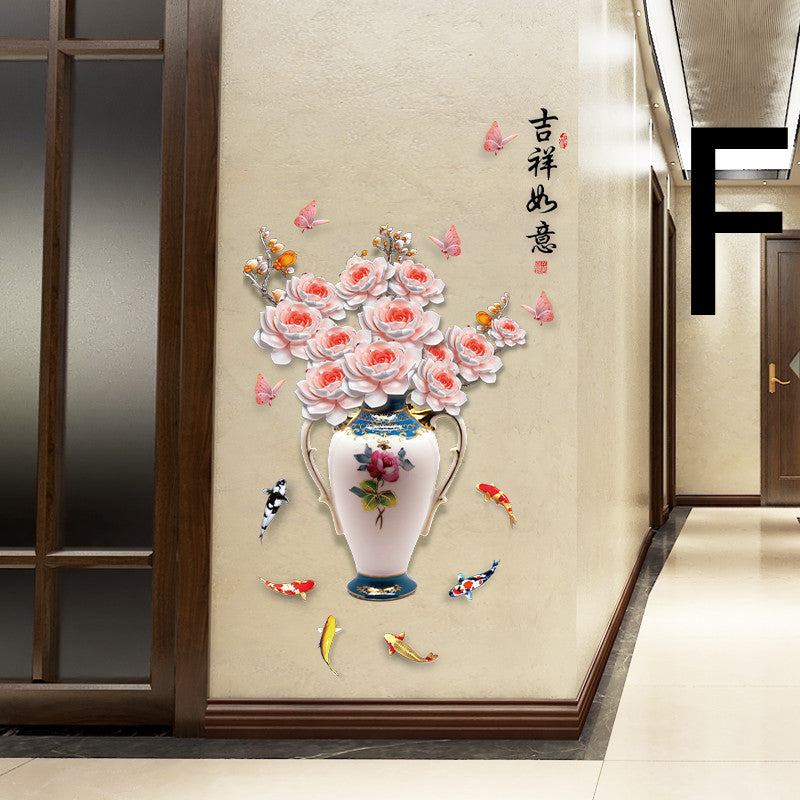 3D Three-dimensional Wall Stickers Wallpaper Self-adhesive