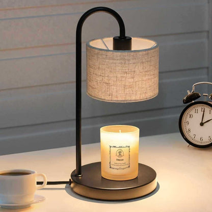 Adjustable Candle Table Lamp - Black Chinese Style Ambient Light