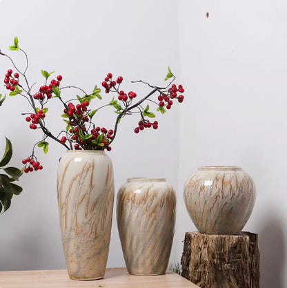 Flower Arrangement Hallway Cream Style Ceramic Flowerpot