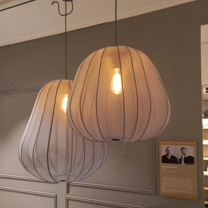 Japanese Style Personality Simple Dining Room Bedroom Net Pumpkin Lamp