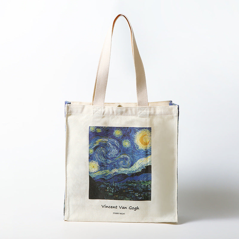 Large Canvas Tote Bag - Art Print Commuter Handbag