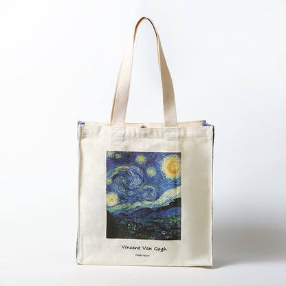 Large Canvas Tote Bag - Art Print Commuter Handbag