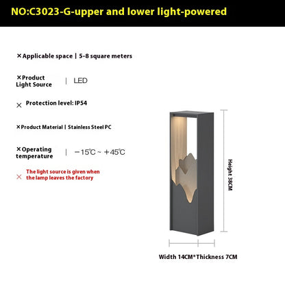 Outdoor Yard Lamp New Chinese Solar Energy