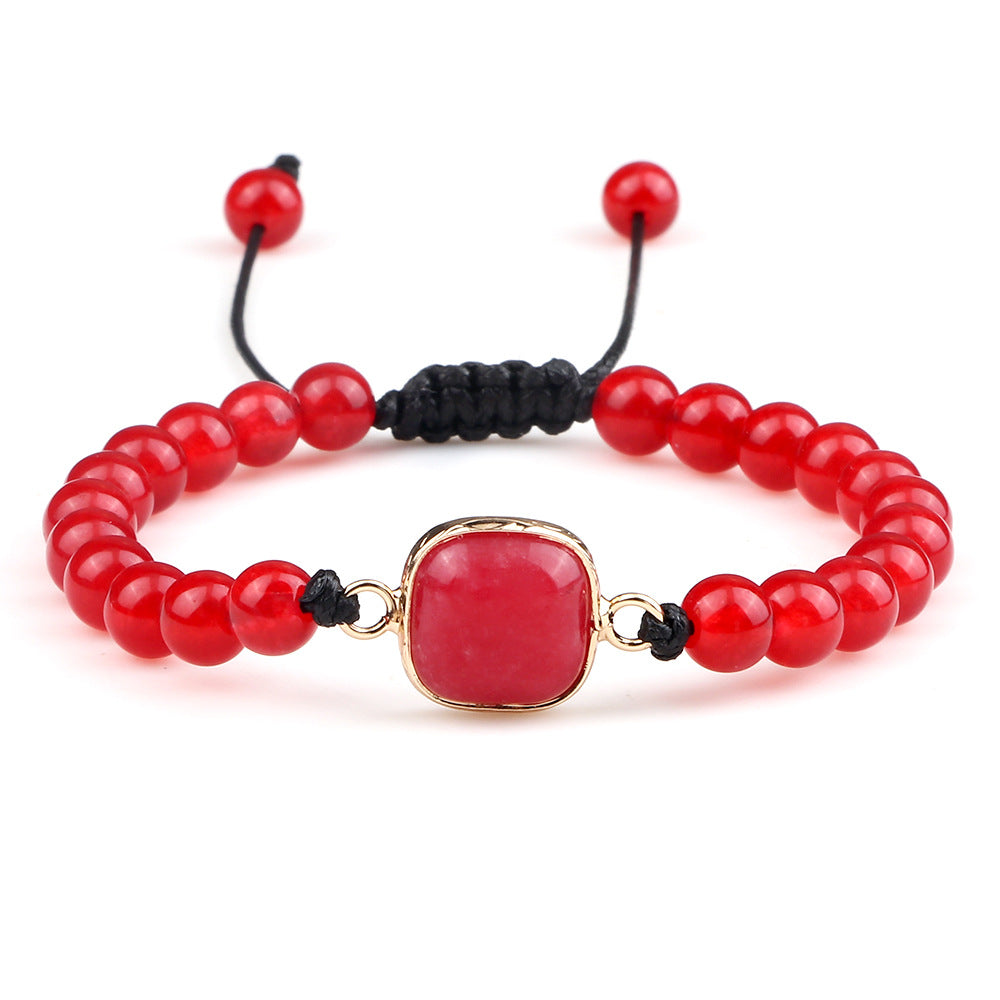Handmade Stone Pendant Affordable Luxury Style Tiger Eye Cat Eye Bracelet
