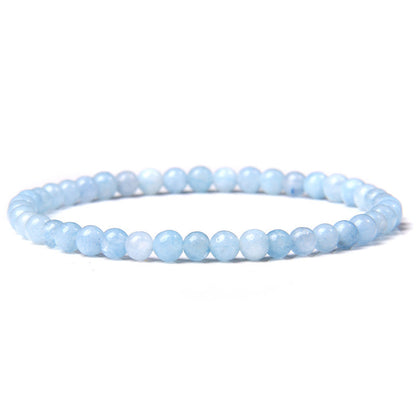 Natural Agate Crystal Energy Bracelet - 4mm Healing Stone Beads
