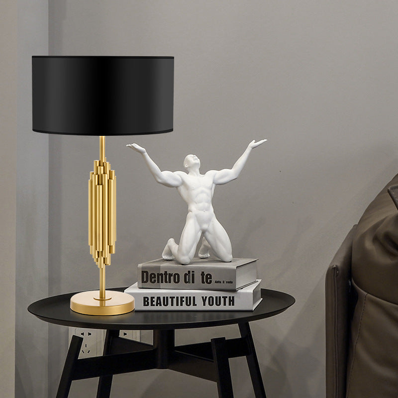 Modern Designer Table Lamp - Metal Bedside & Study Light