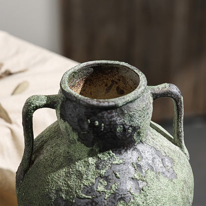 Handcrafted Stoneware Vase For Dried Flowers And Decorative Arrangements