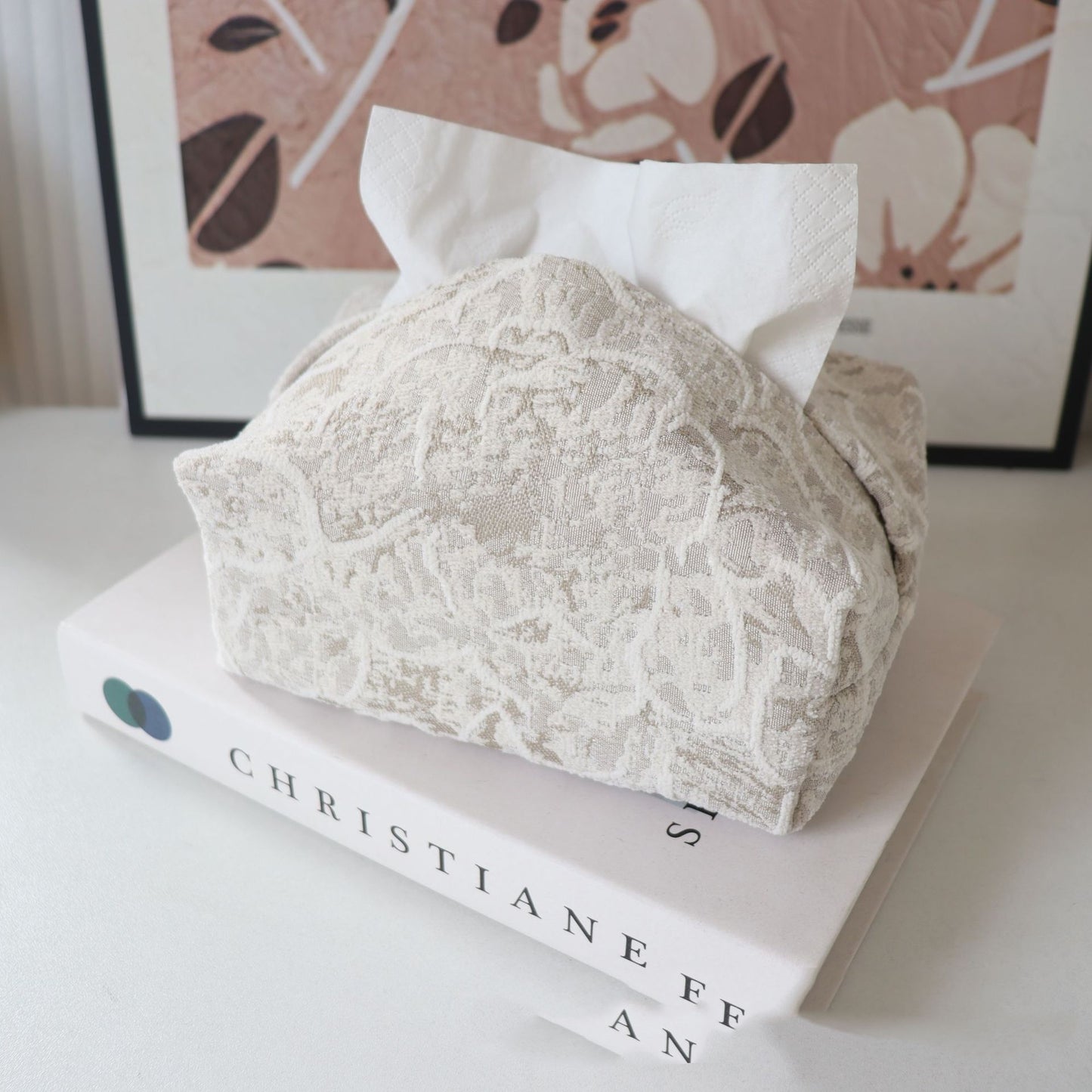 Flower Tissue Box Living Room Home Tea Table Tissue Box New Chinese Style