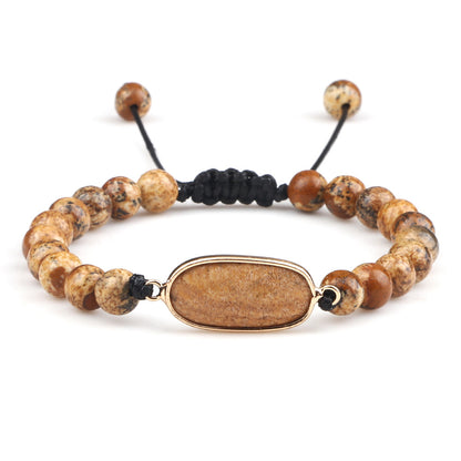 Handmade Stone Pendant Affordable Luxury Style Tiger Eye Cat Eye Bracelet