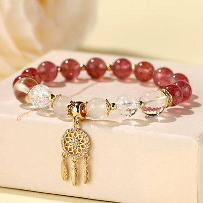 New Chinese Style White Crystal Tassel Bracelet Female Niche High Sense