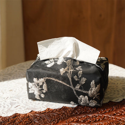 New Chinese Brocade Fabric Tissue Box Living Room Tissue Box For Car