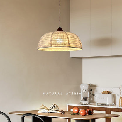 Fabric Shade Chandelier - Retro Iron Pendant Light for Dining & Bedroom