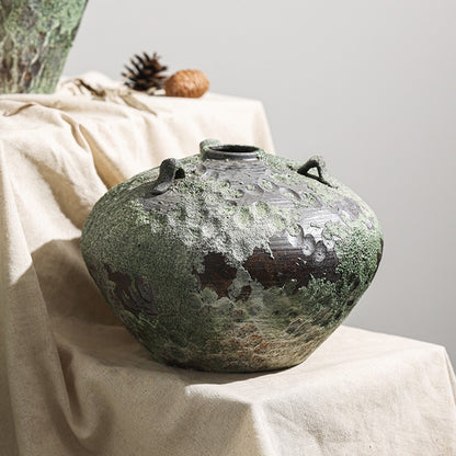 Handcrafted Stoneware Vase For Dried Flowers And Decorative Arrangements