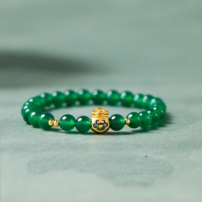 High Grade Green Beads String Women Bracelet
