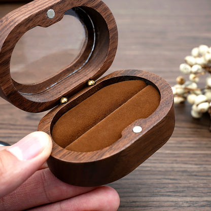 Wooden Ring Box - Retro Chinese Style Jewelry Storage