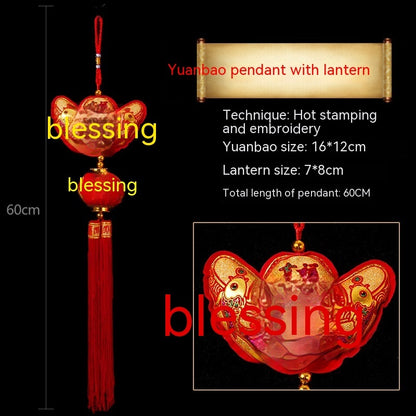 Dragon Year Flocking Three-dimensional Pendant