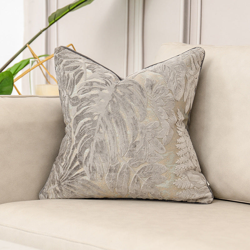 Jacquard Throw Pillow Cover - Textured Sofa Cushion Case