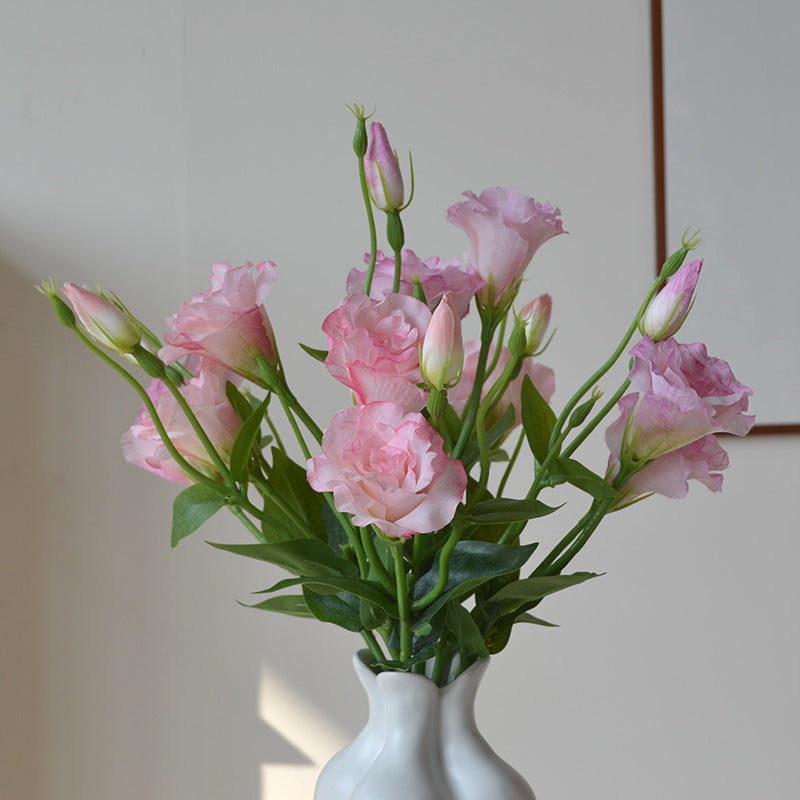 Artificial Flower 3 Head Eustoma Wedding Home Decoration