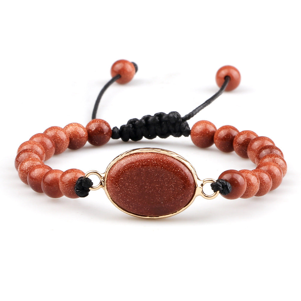 Handmade Stone Pendant Affordable Luxury Style Tiger Eye Cat Eye Bracelet
