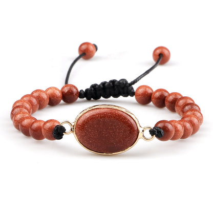 Handmade Stone Pendant Affordable Luxury Style Tiger Eye Cat Eye Bracelet