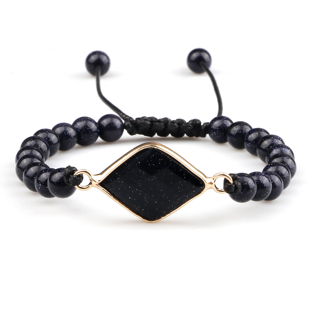 Handmade Stone Pendant Affordable Luxury Style Tiger Eye Cat Eye Bracelet