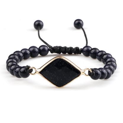 Handmade Stone Pendant Affordable Luxury Style Tiger Eye Cat Eye Bracelet