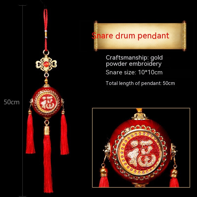 Dragon Year Flocking Three-dimensional Pendant