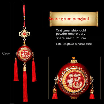 Dragon Year Flocking Three-dimensional Pendant