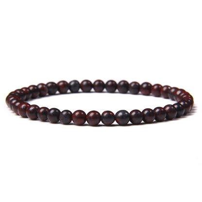 Natural Agate Crystal Energy Bracelet - 4mm Healing Stone Beads
