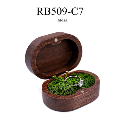Wooden Ring Box - Retro Chinese Style Jewelry Storage