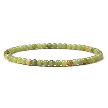 Natural Agate Crystal Energy Bracelet - 4mm Healing Stone Beads