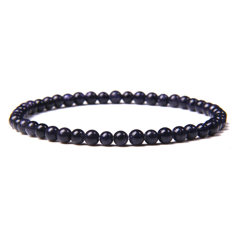 Natural Agate Crystal Energy Bracelet - 4mm Healing Stone Beads