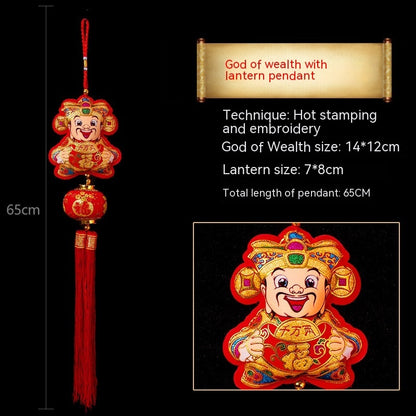 Dragon Year Flocking Three-dimensional Pendant