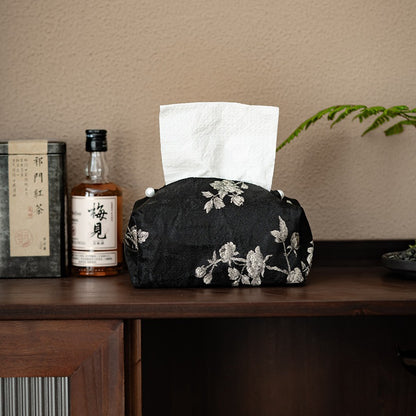 New Chinese Brocade Fabric Tissue Box Living Room Tissue Box For Car