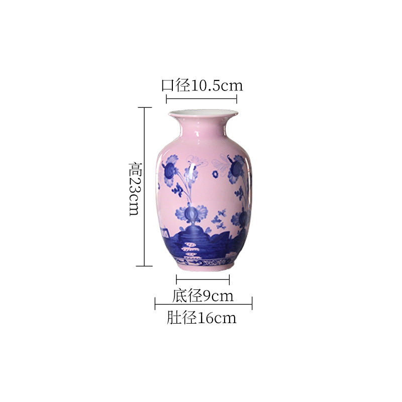 Celadon Blue Porcelain Vase Set with Handcrafted Aesthetic for Floral Arrangements