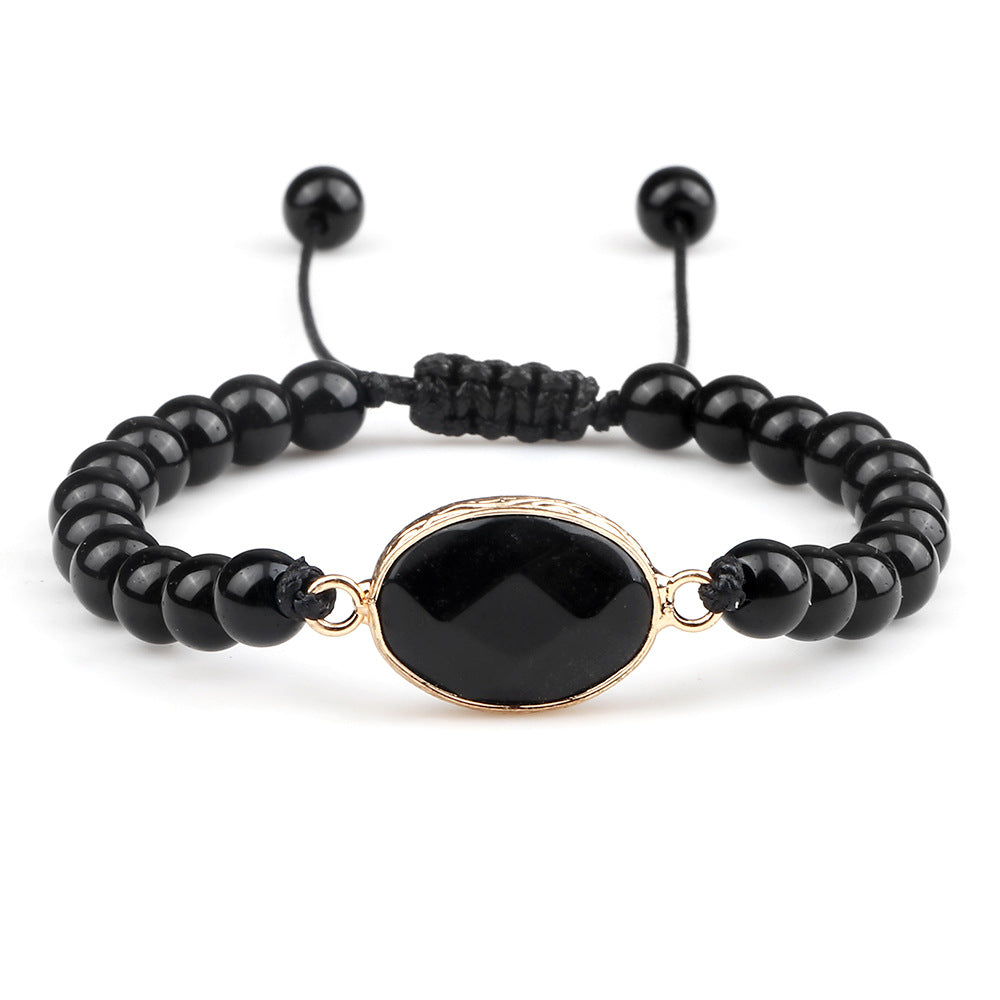Handmade Stone Pendant Affordable Luxury Style Tiger Eye Cat Eye Bracelet