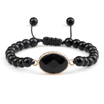 Handmade Stone Pendant Affordable Luxury Style Tiger Eye Cat Eye Bracelet